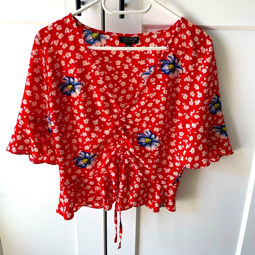 Topshop v-neck top